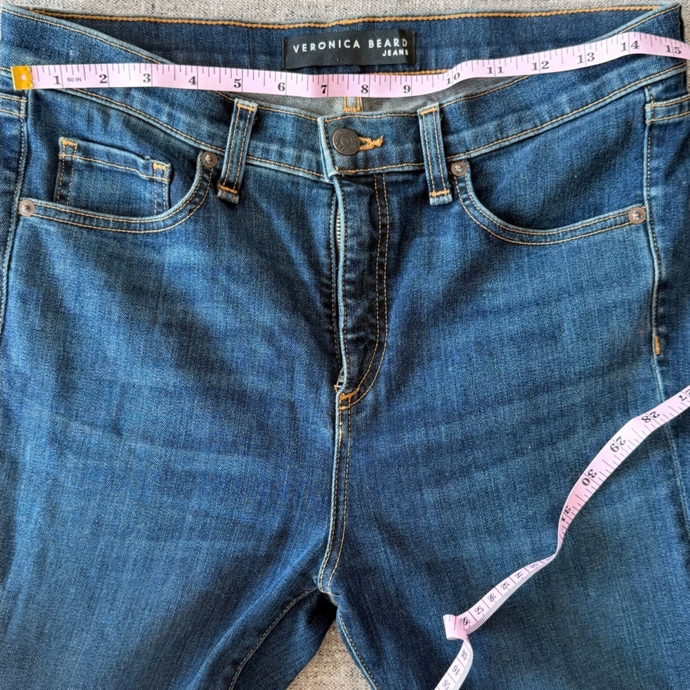 Veronica Beard Women’s “Kate” Dark Blue Skinny Jeans size 10 - Picture 6 of 7